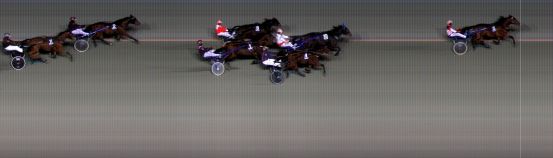 Målfoto for løp 6 på bane BI den 01.12.2023